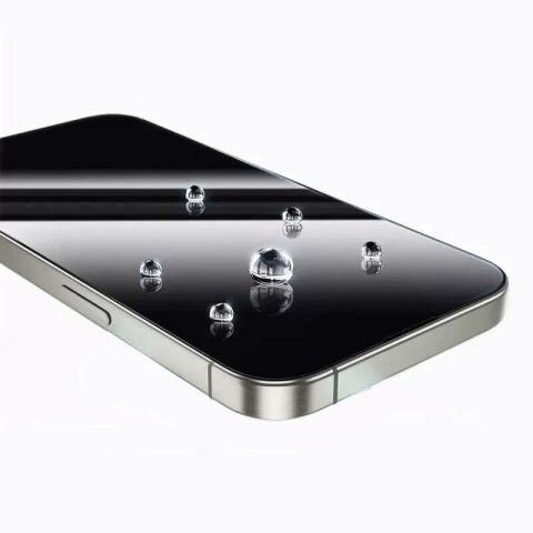 Apple iPhone 16 Wiwu GT-008 Polimer Oleofobik Kaplama Şeffaf Pürüzsüz Temperli Cam Ekran Koruyucu
