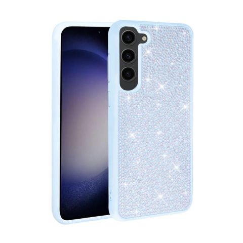 Galaxy S23 Kılıf Parlak Taşlı Tasarım Patinda Ston Kapak