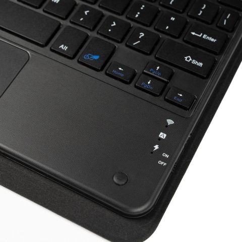 Apple iPad 10.2 2021 (9.Nesil) Patinda Border Keyboard Bluetooh Bağlantılı Standlı Klavyeli Tablet Kılıfı
