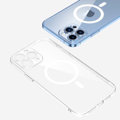 Apple iPhone 14 Pro Max Kılıf Kamera Korumalı Magsafe Sert PC Patinda Porto Kapak