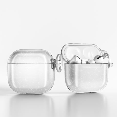 Apple Airpods 4 Patinda Allstar Airbag 32 Parlayan Simli Saydam Renkli Kılıf
