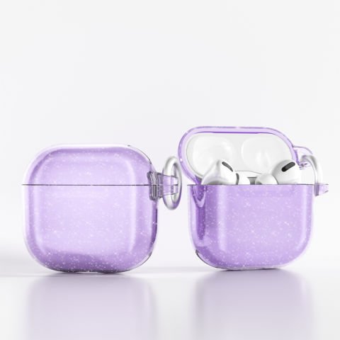 Apple Airpods 4 Patinda Allstar Airbag 32 Parlayan Simli Saydam Renkli Kılıf