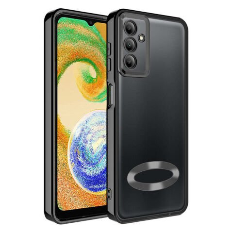Galaxy A05S Kılıf Kamera Korumalı Logo Gösteren Patinda Omega Kapak