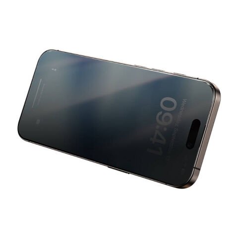 Apple iPhone 16 Pro Hidrofobik Ve Oleofobik Özellikli Benks Privacy Air Shield 0.4mm Ekran Koruyucu