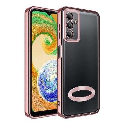Galaxy A05S Kılıf Kamera Korumalı Logo Gösteren Patinda Omega Kapak