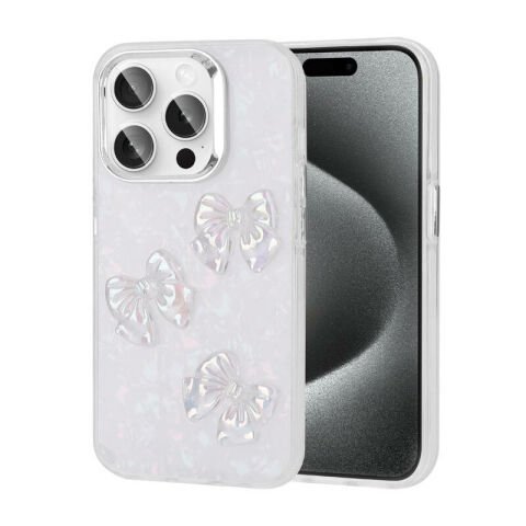Apple iPhone 15 Pro Max Kılıf Kabartma Figürlü Parlak Patinda Eralli Silikon Kapak