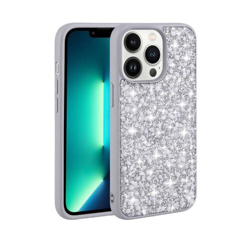 Apple iPhone 13 Pro Kılıf Parlak Taşlı Tasarım Patinda Linea Kapak