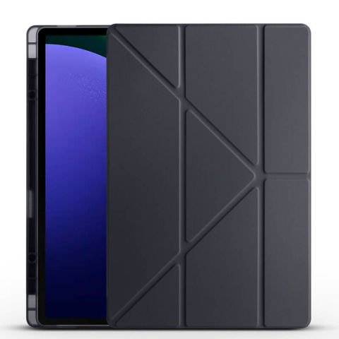 Galaxy Tab S9 Ultra Kılıf Patinda Tri Folding Kalem Bölmeli Standlı Kılıf
