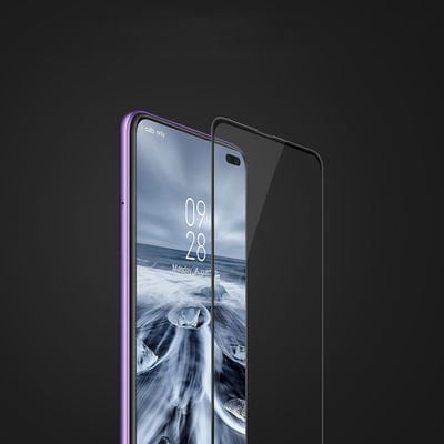 Xiaomi Poco X2 Patinda Kenarları Kırılmaya Dayanıklı Cam Ekran Koruyucu