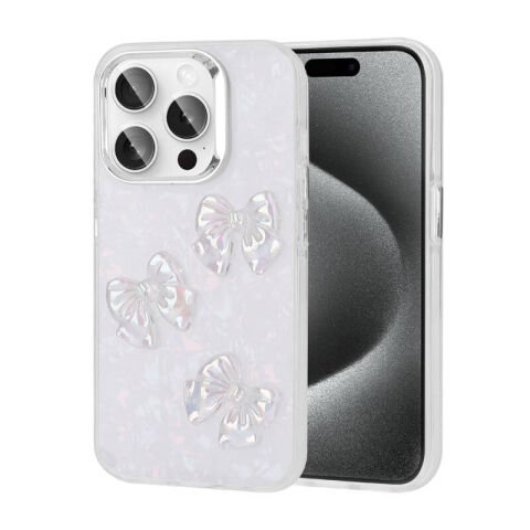 Apple iPhone 15 Pro Kılıf Kabartma Figürlü Parlak Patinda Eralli Silikon Kapak