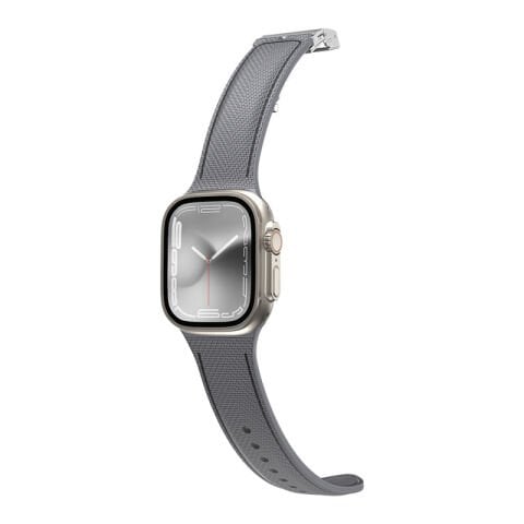 Apple Watch 10 42mm Amazingthing Titan Swift Deri Dokulu Silikon Kordon