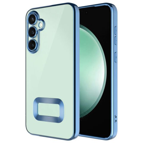 Galaxy S24 Plus Kılıf Kamera Korumalı Logo Gösteren Patinda Omega Kapak