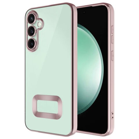 Galaxy S24 Plus Kılıf Kamera Korumalı Logo Gösteren Patinda Omega Kapak