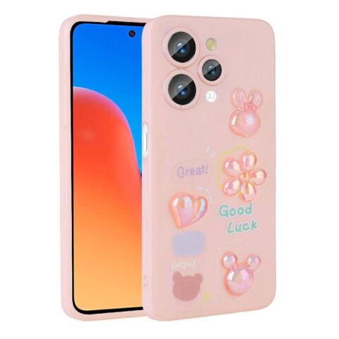 Xiaomi Redmi 12 4G Kılıf Kabartma Figürlü Parlak Patinda Toys Silikon Kapak