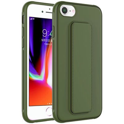 Apple iPhone 8 Kılıf Patinda Qstand Kapak