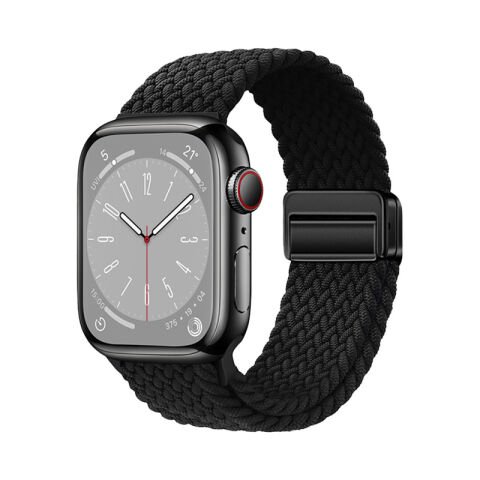 Apple Watch 42mm Patinda KRD-134 Örgü Tasarımlı Hasır Kordon Strap Kayış