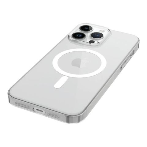 Apple iPhone 14 Pro Kılıf Patinda Wireless Şarj Özellikli Şeffaf Tek Kamera Çerçeveli Porto Kapak
