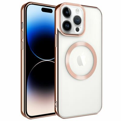 Apple iPhone 14 Pro Max Kılıf Magsafe Wireless Şarj Özellikli Patinda Setro Silikon