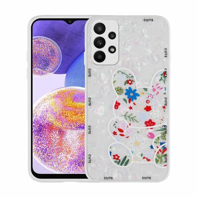 Galaxy A23 Kılıf Desenli Sert Silikon Patinda Mumila Kapak