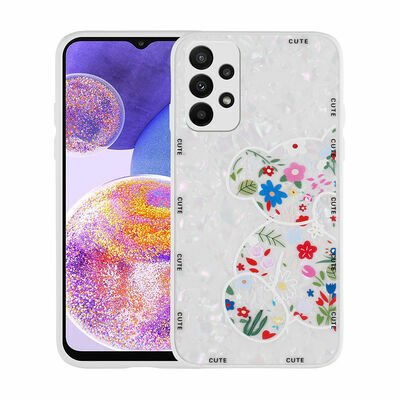 Galaxy A23 Kılıf Desenli Sert Silikon Patinda Mumila Kapak