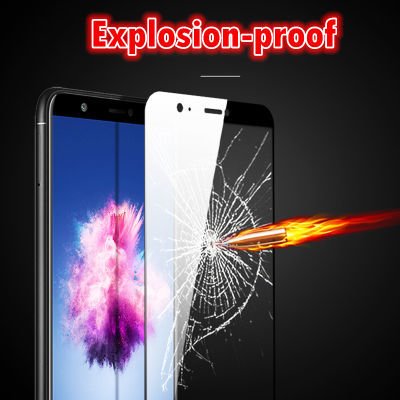 Huawei Y7 2018 Patinda Kenarları Kırılmaya Dayanıklı Cam Ekran Koruyucu