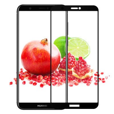 Huawei Y7 2018 Patinda Kenarları Kırılmaya Dayanıklı Cam Ekran Koruyucu