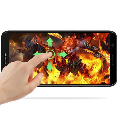 Huawei Y7 2018 Patinda Kenarları Kırılmaya Dayanıklı Cam Ekran Koruyucu