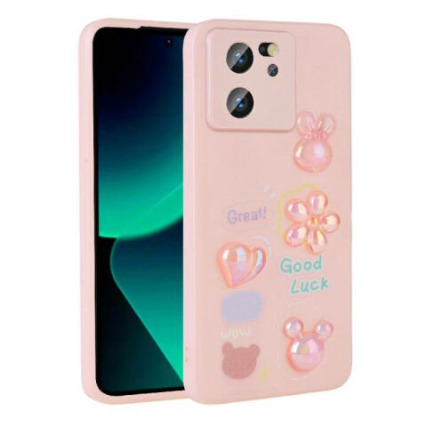 Xiaomi Mi 13T Kılıf Kabartma Figürlü Parlak Patinda Toys Silikon Kapak