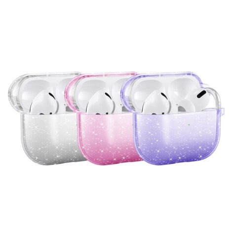 Apple Airpods 3. Nesil Patinda Allstar Airbag 32 Parlayan Simli Saydam Renkli Kılıf