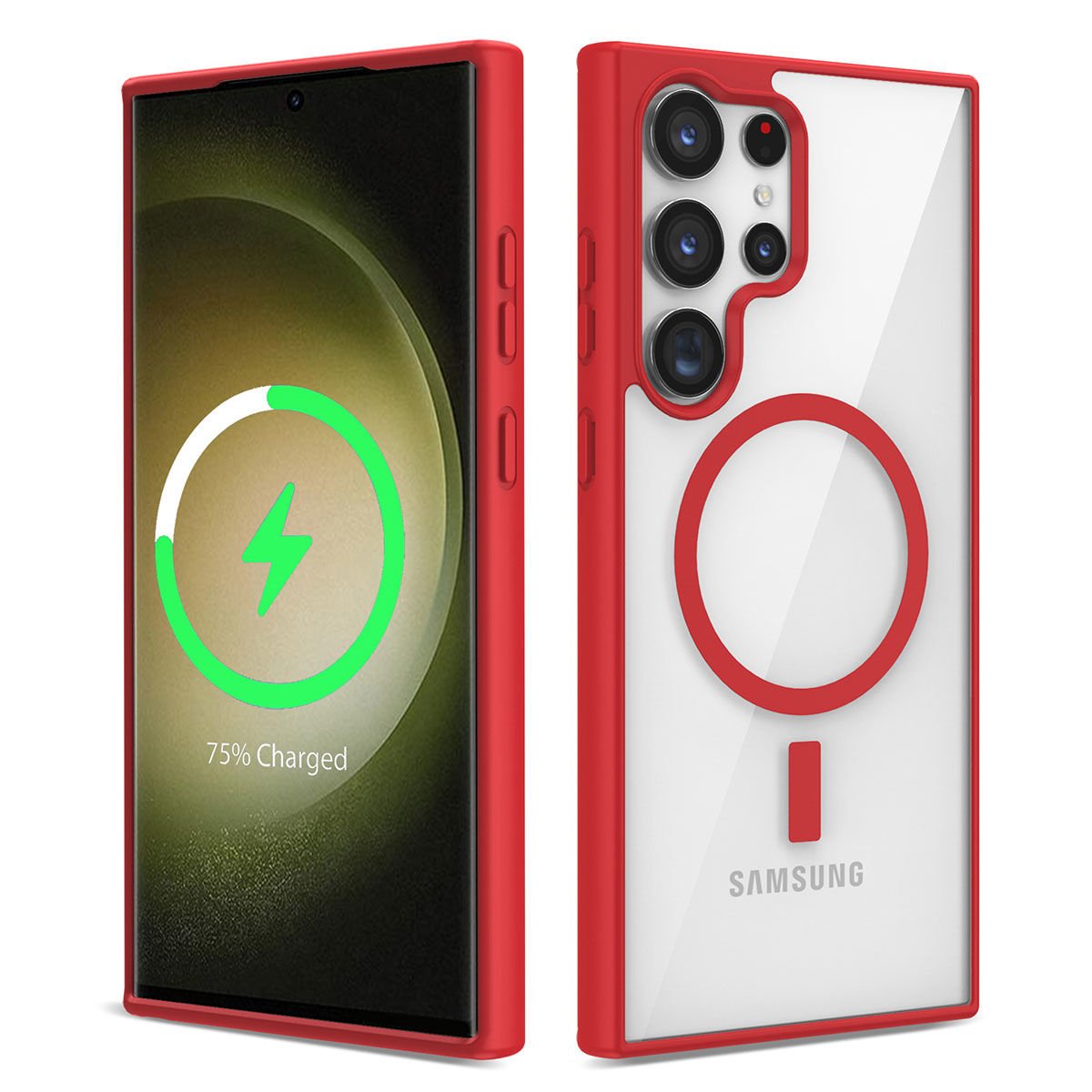 Galaxy S23 Ultra Kılıf Magsafe Wireless Şarj Özellikli Silikon  Ege Kılıf