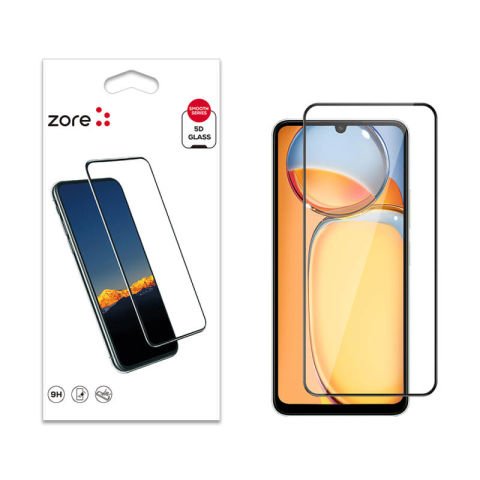 Xiaomi Redmi 13C Patinda Kenarları Kırılmaya Dayanıklı Cam Ekran Koruyucu