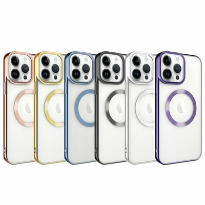 Apple iPhone 14 Pro Kılıf Magsafe Wireless Şarj Özellikli Patinda Setro Silikon