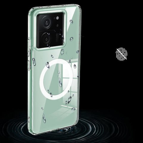 Xiaomi Mi 13T Kılıf Sert PC Arka Yüzey Wireless Şarj Özellikli Patinda Flet Magsafe Kapak