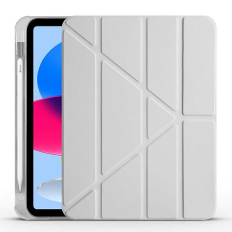 Apple iPad 11.Nesil 2025 Kılıf Patinda Tri Folding Kalem Bölmeli Standlı Kılıf