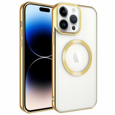 Apple iPhone 14 Pro Kılıf Magsafe Wireless Şarj Özellikli Patinda Setro Silikon