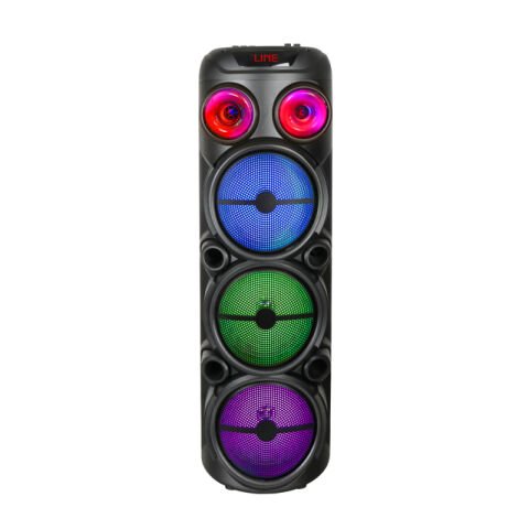 Patinda GD-2887 Dijital LED Göstergeli Mikrofonlu RGB TWS 8 inç Stereo Bass Kablosuz Karaoke Hoparlör