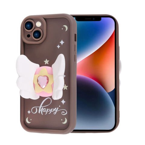 Apple iPhone 14 Kılıf Kamera Korumalı Figür Tasarımlı Patinda Kapya Kapak