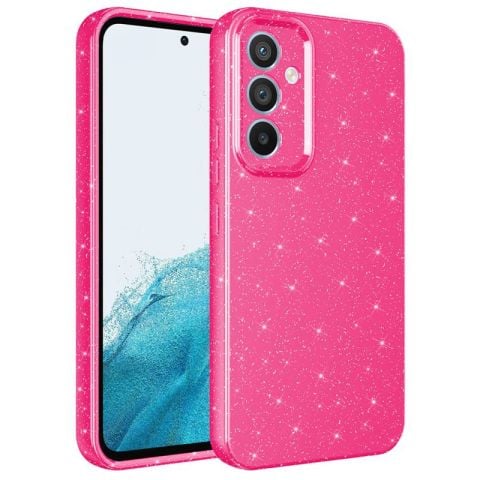 Galaxy A34 Kılıf Kamera Korumalı Simli Lüks Patinda Koton Kapak