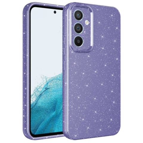 Galaxy A34 Kılıf Kamera Korumalı Simli Lüks Patinda Koton Kapak