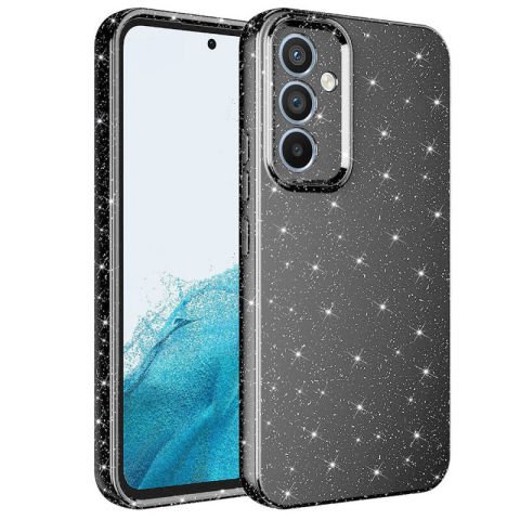 Galaxy A34 Kılıf Kamera Korumalı Simli Lüks Patinda Koton Kapak