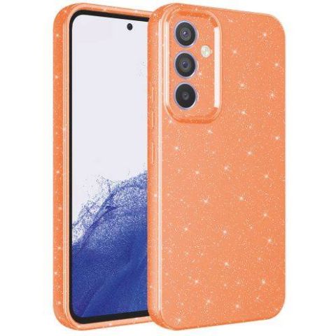 Galaxy A34 Kılıf Kamera Korumalı Simli Lüks Patinda Koton Kapak