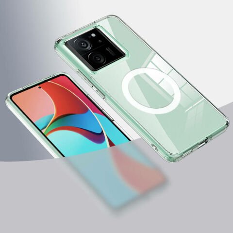 Xiaomi Mi 13T Pro Kılıf Sert PC Arka Yüzey Wireless Şarj Özellikli Patinda Flet Magsafe Kapak