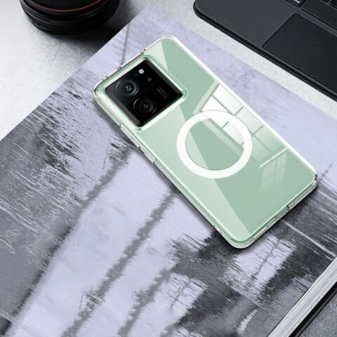 Xiaomi Mi 13T Pro Kılıf Sert PC Arka Yüzey Wireless Şarj Özellikli Patinda Flet Magsafe Kapak