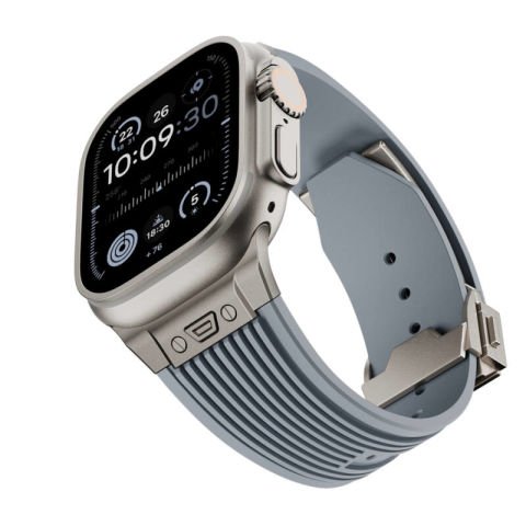 Apple Watch Ultra 49mm Patinda KRD-113 Spor Görünümlü Silikon Kordon