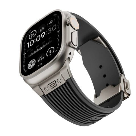 Apple Watch Ultra 49mm Patinda KRD-113 Spor Görünümlü Silikon Kordon