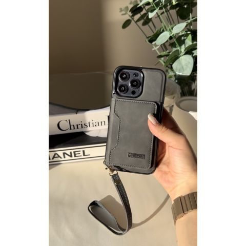 iPhone Cüzdanlı Deri Kılıf