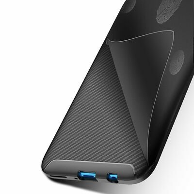 Huawei P20 Lite 2019 Kılıf Patinda Negro Silikon Kapak