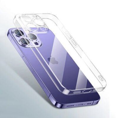 Apple iPhone 14 Pro Max Kılıf Şeffaf Sert PC Patinda Vayt Kapak