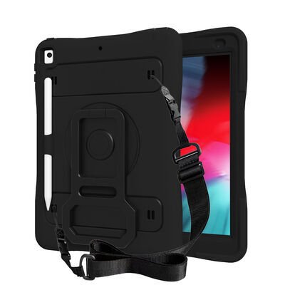 Apple iPad 10.2 (8.Nesil) Patinda Yeni Nesil Kalem Bölmeli Defender Tablet Silikon