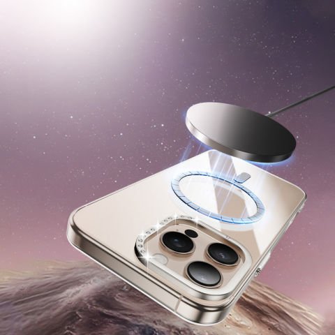 Apple iPhone 16 Pro Max Kılıf Magsafe Şarj Özellikli Kamera Standlı Patinda Estop Kapak